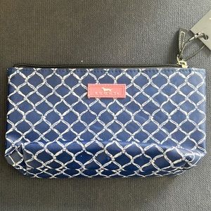 brand new navy blue scout makeup pouch